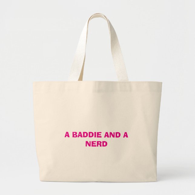 Tote Grande Um Morcego E Um Bolsa Nerd (Frente)