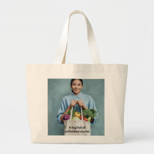 Tote Grande Uma Bolsa Cheia de Histórias Inacabadas – Tela Lit