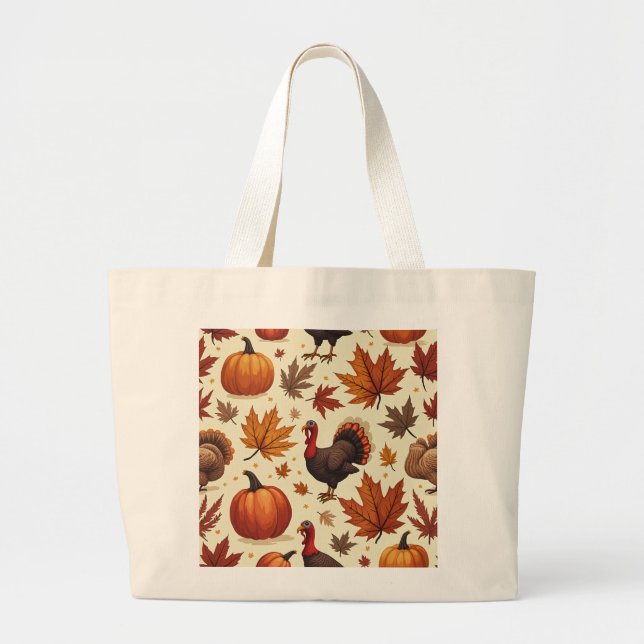 Tote Grande Uma bolsa para Ação de Graças (Frente)