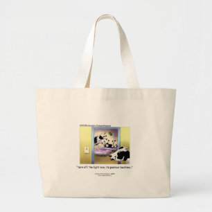 Tote Grande Vacas Engraçadas: Bolsa "Hora de Dormir de Pasteur