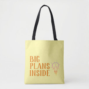 Tote Grandes planos Ideias Arco-Íris Amarelo Bolsa