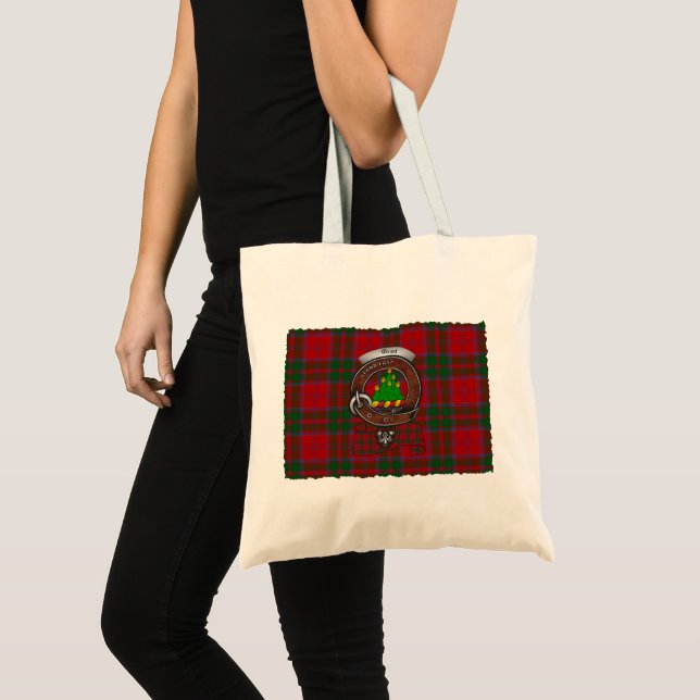 Tote Grant Clan Crachá Tartan Bolsa (Frente (produto))