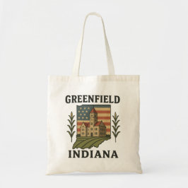 Tote Greenfield Indiana American Flag Bolsa