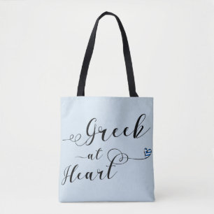 Tote Grego na Bolsa de compra do coração, Grécia