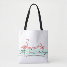 Tote Grupo Flamingo Ocean por toda a bolsa