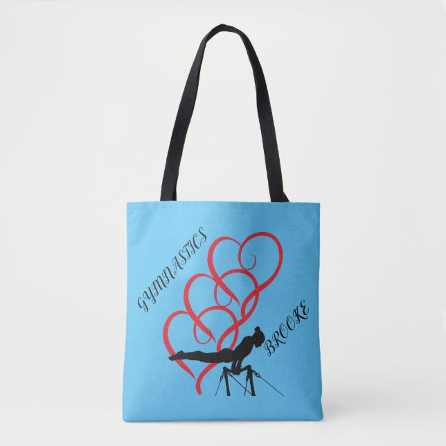 Tote GYMNASTICS personalizou a bolsa de tote. (Frente)