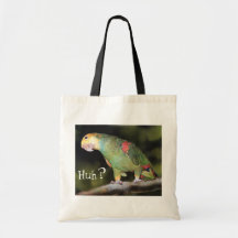 "Hã?" Bolsa de papagaio