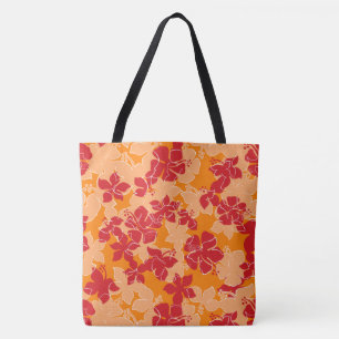 Tote Hanalei Hawaiian Hibiscus Camo Bolsa de praia Flor