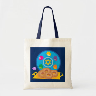 Tote Hannukah Plate Budget Bolsa