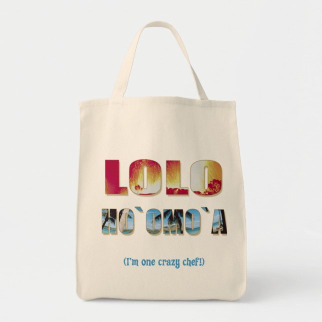 Tote Havaiano "Lolo Ho`omo`a" Grocery Bolsa (Frente)