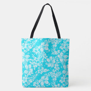 Tote Hibiscus Pareau afligiu a Bolsa de praia Havaiana