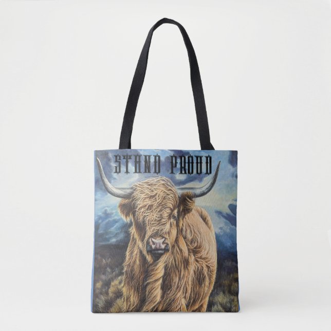 Tote Highland Bull bolsa (Frente)