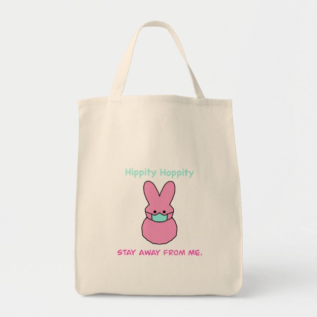 Tote Hippity hoppity Fique longe de mim bolsa (Frente)