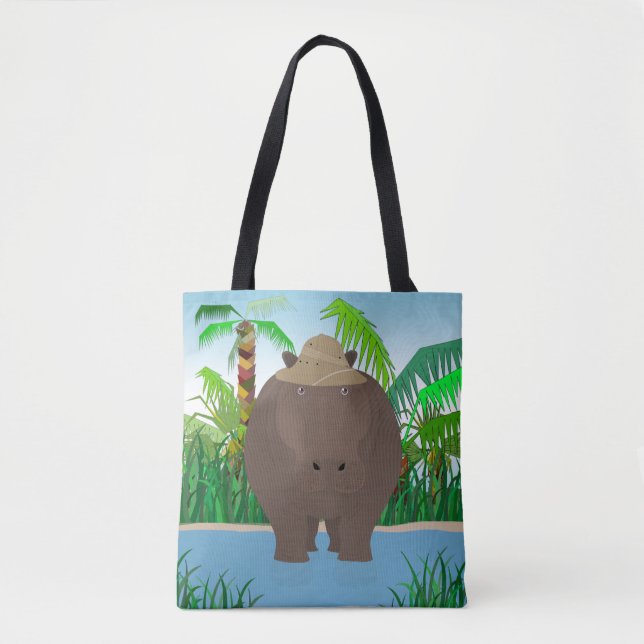 Tote Hippo Allover Bolsa (Frente)