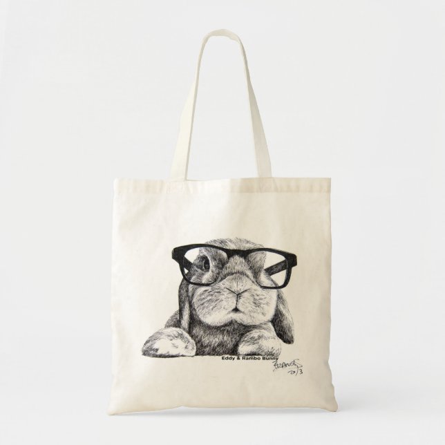 Tote Hipster Rambo Bunny Bolsa (Frente)