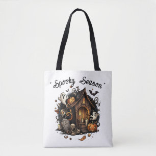 Tote Hunted House Spooky Season Essentials Bolsa