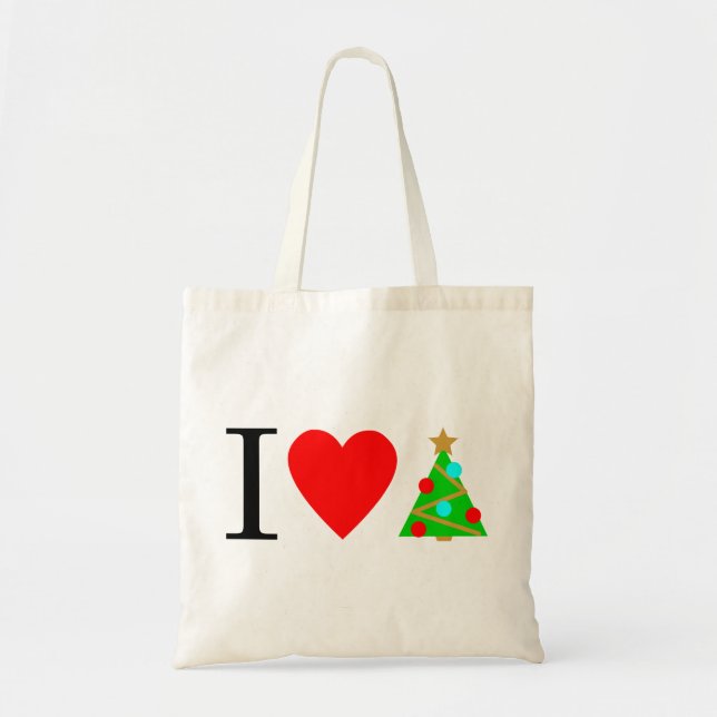 Tote I Heart Christmas Bolsa (Frente)