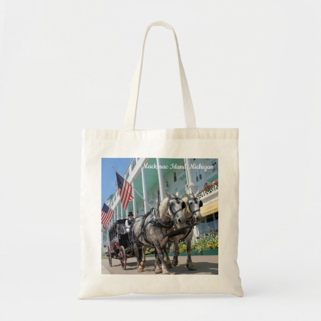 Tote Ilha de Mackinac - o bolsa e saco (Frente)