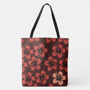 Tote Ilha Floral Havaiana Accent Hibiscus Bolsa de prai