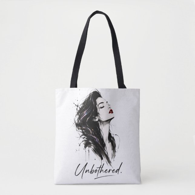 Tote Imperturbável. Bolsa de Algodão com Estilo Minimal (Frente)