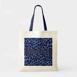 Tote Impressão animal - Bolsa azul personalizado