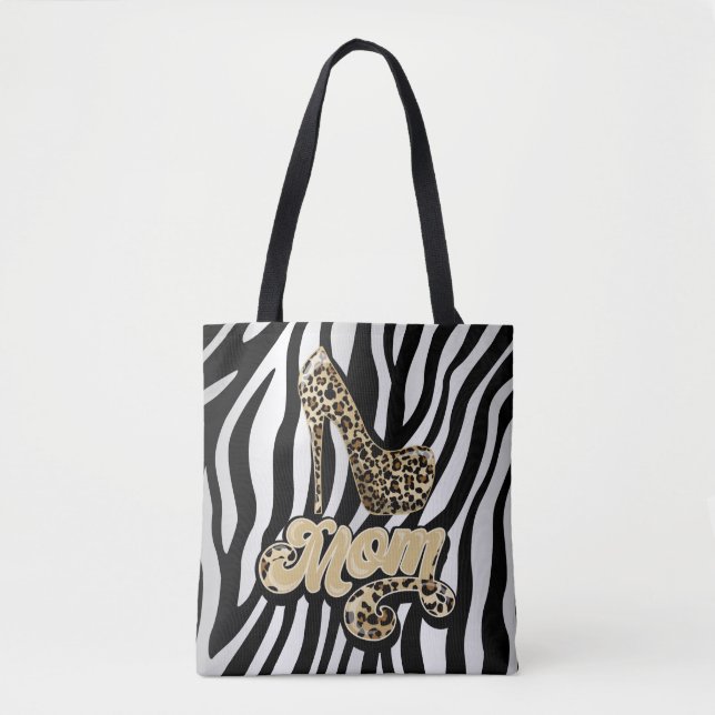 Tote Impressão animal Mãe Bolsa de Moda de Alto Calço (Frente)