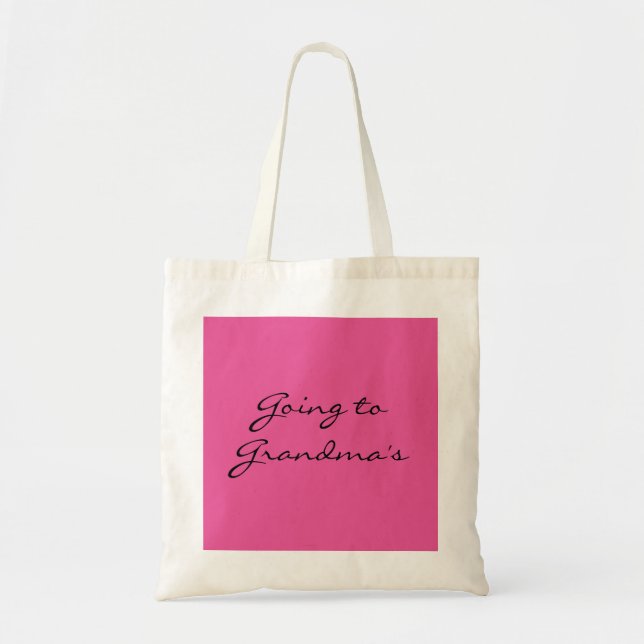 Tote Indo para a Vovó - Bolsa Pequena (Frente)