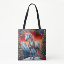 Inverno Wonderland Unicorn: Bolsa de Natal Festivo