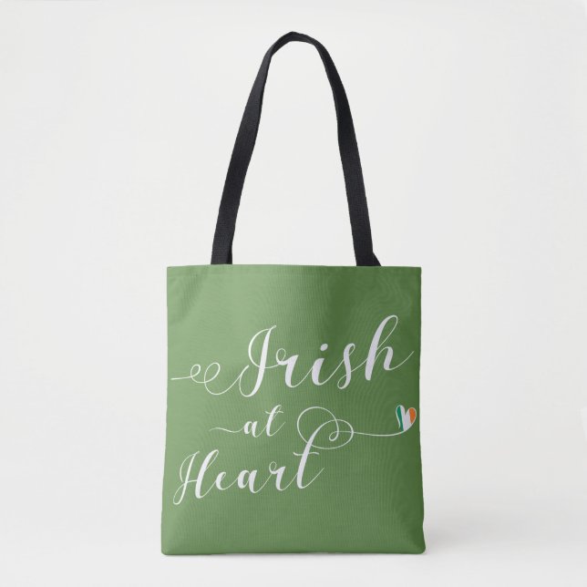 Tote Irlandês na Bolsa de compra do coração (Frente)