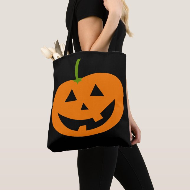 TOTE JACK-O-LANTERN PUMPKIN HALLOWEEN BOLSA PURSE (Close Up)