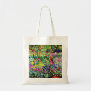 Tote Jardim Íris em Giverny por Claude Monet Bolsa Ba