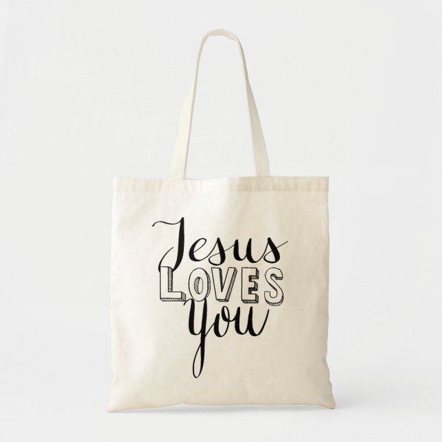 Tote Jesus ama você bolsa (Frente)