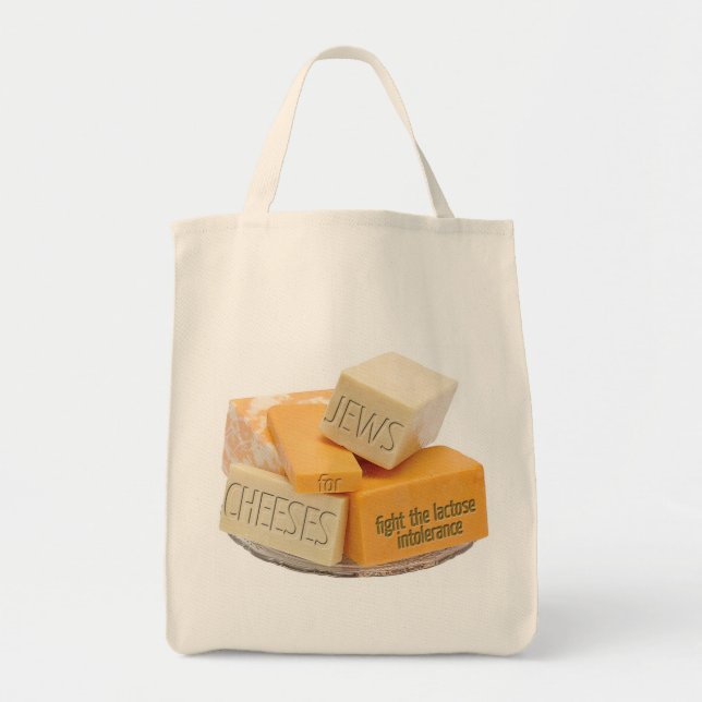 Tote Judeus para o bolsa orgânico da compra dos queijos (Frente)