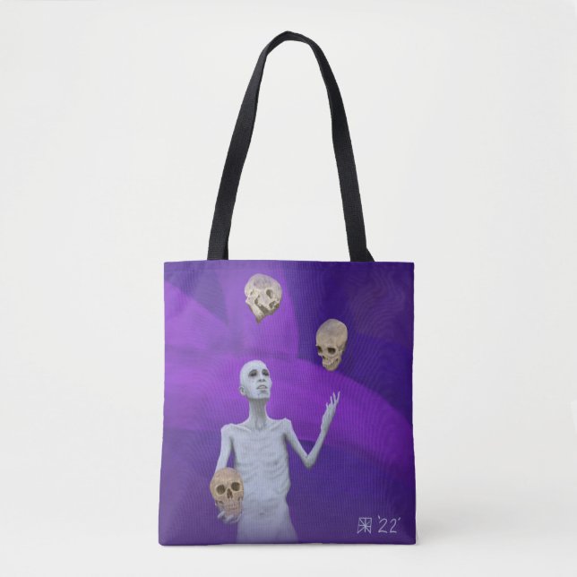 Tote Juggler malabarizando crânios fantasia Bolsa de ar (Frente)