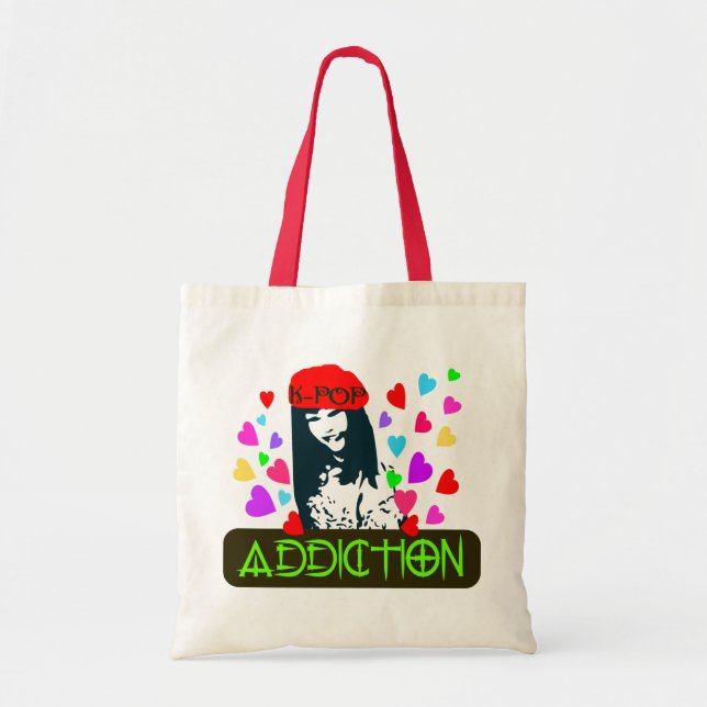 Tote ╚"  ♥ K-POP Vício-Fabuloso Bolsa de orçamento, " ▪ (Frente)