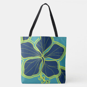 Tote Kailua Hibiscus Bolsa de praia Reversível Havaian