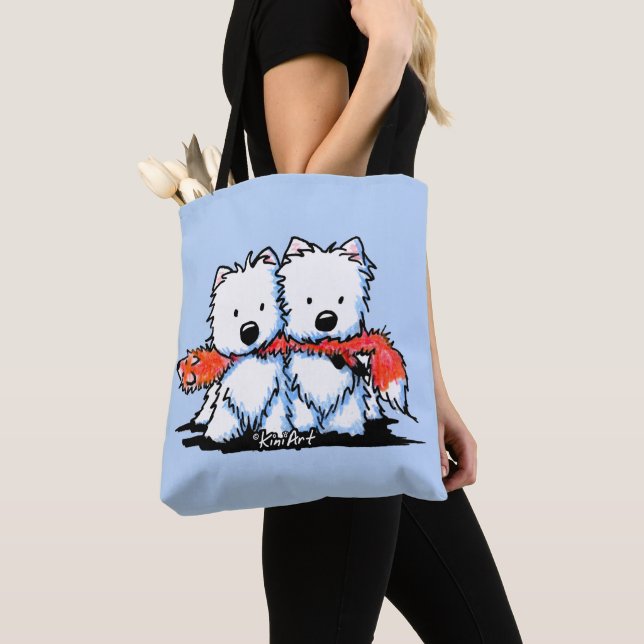 Tote KiniArt Foxtrot o bolsa de Westies (Close Up)
