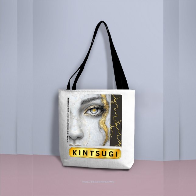 TOTE KINTSUGI (KINTSUGI Totes by Poet Adiela Akoo - great gifts reminding you that you are beautifully resilent)