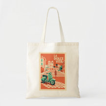 La Dolce Vita Roma Bolsa de Viagem Vintage Itália 