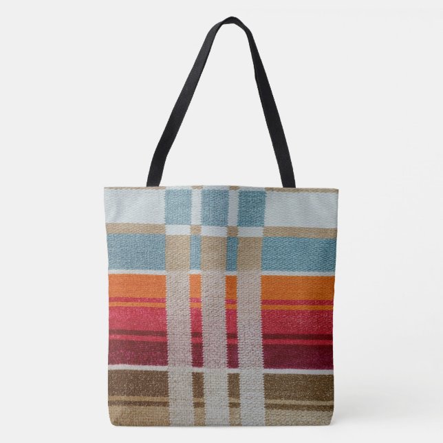 Tote "LA PLAYA" - MARAVILHOSA BOLSA - Tecido Estilo Mex (Frente)
