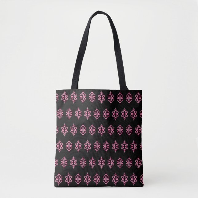 Tote Lace Viagem Beach rosa Comprando Bolsa (Frente)