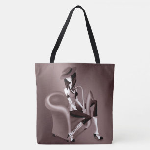 Tote Lady Saxofonista - Um Bolsa de Ombro Inspirado em 
