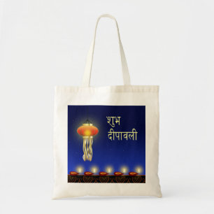 Tote Lâmpada Luminosa Diwali - Bolsa de orçamento