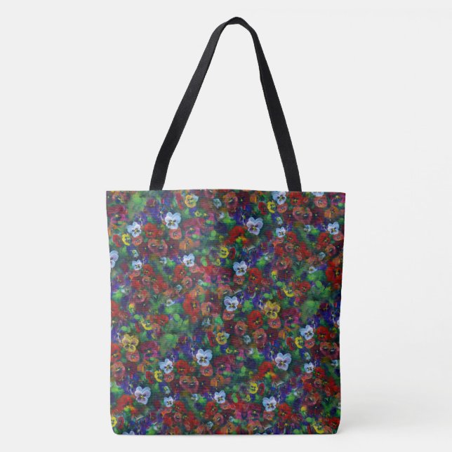 Tote Large Pansy Bolsa (edição vermelha) (Frente)
