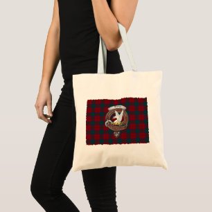 Tote Lindsay Clan Crachá Tartan Bolsa