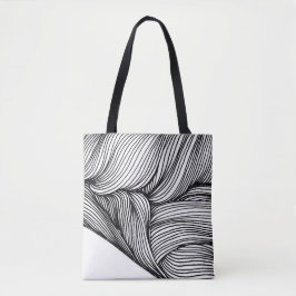 Tote Linhas abstratas na sua bolsa
