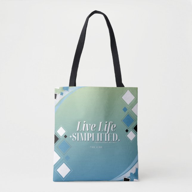 Tote Live Life Simplifique o Bolsa (Frente)