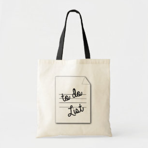 Tote Livro de lista de tarefas bolsa da biblioteca