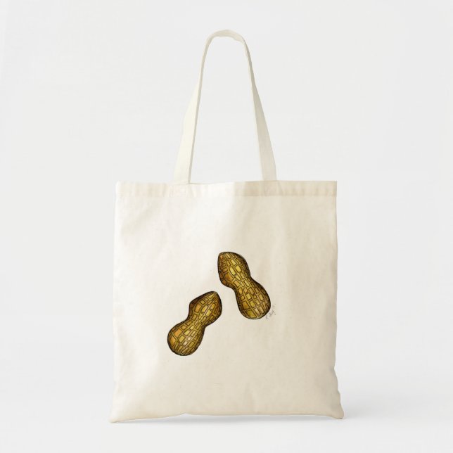 Tote Loucos Peanuts Peanut Nutty Snack Bolsa (Frente)