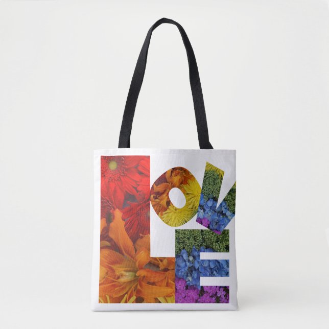 Tote Love Flowers Bolsa (Frente)